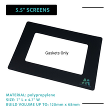 Load image into Gallery viewer, Mach5ive 3-Pack Stick On Gasket for 3D Resin Printers for 5.5&quot; Screens - Mach5ive