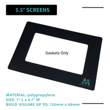 Load image into Gallery viewer, Mach5ive 3-Pack Stick On Gasket for 3D Resin Printers for 5.5" Screens - Mach5ive